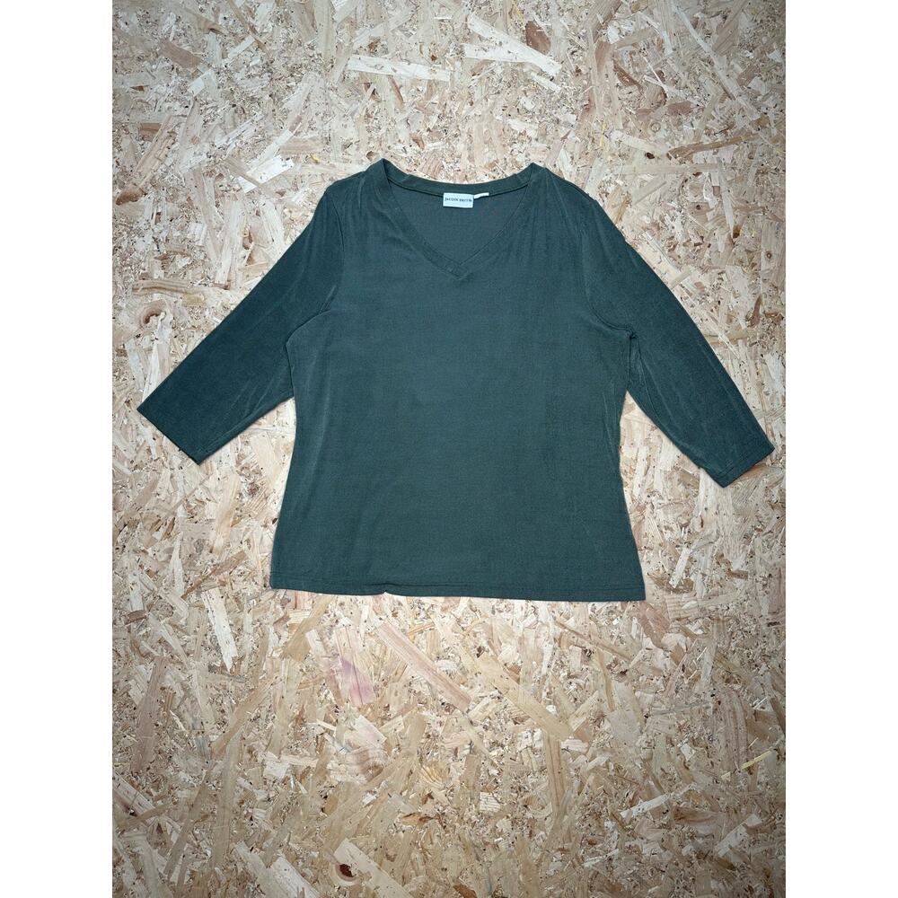 Jaclyn Smith Women’s Green Long Sleeve Shirt Sz XL